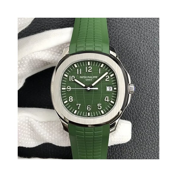 파텍필립 아쿠아넛 그린 러버밴드 40mm 상품 이미지 1