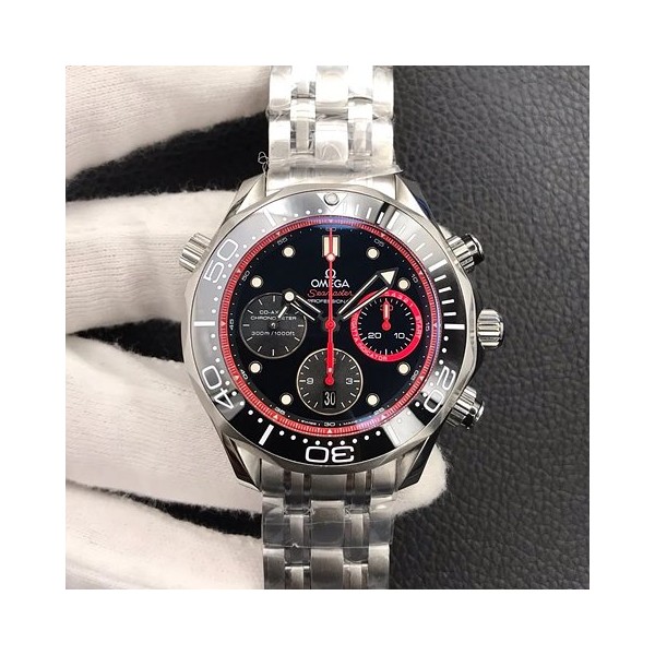 오메가 씨마스터 다이버 300  크로노그래프 레드 41.5mm 상품 이미지 1