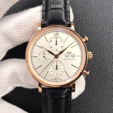 아이더블유씨 포르토피노 크로노그래프 금통 42mm