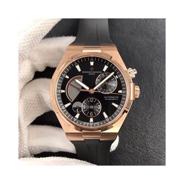 바쉐론콘스탄틴 오버시즈 듀얼타임 금통 러버밴드 42mm 상품 이미지 1