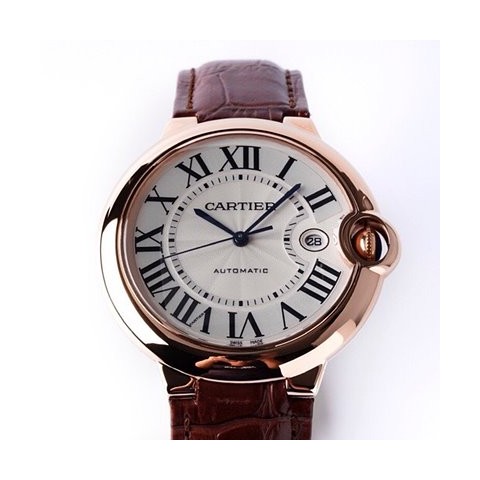 까르띠에 발롱블루 금통 가죽밴드 42mm
