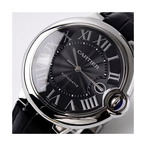 까르띠에 발롱블루 검판 가죽밴드 42mm