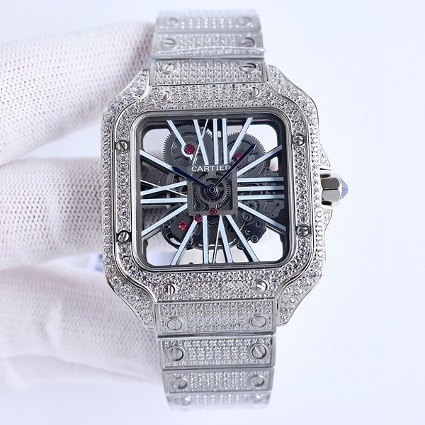 까르띠에 산토스 다이아 스켈레톤 40mm