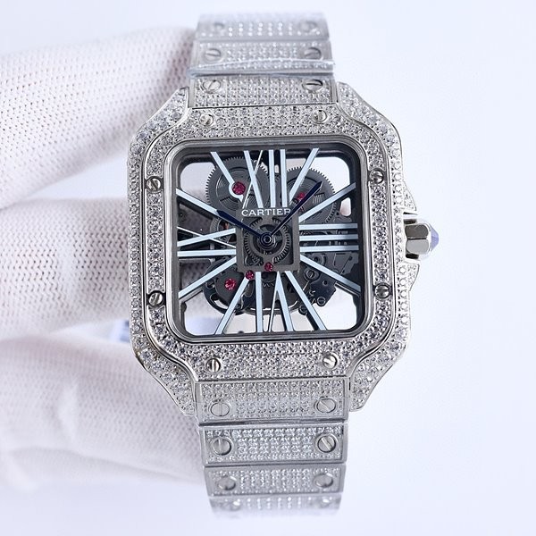 까르띠에 산토스 다이아 스켈레톤 40mm 상품 이미지 1