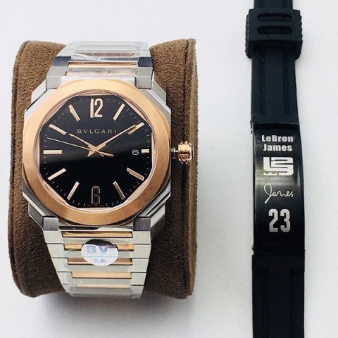 불가리 옥토 솔로템포 콤비 검판 41mm
