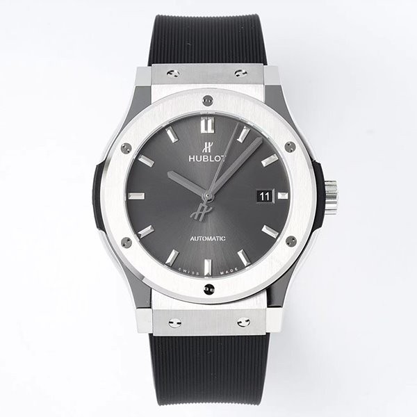위블로 클래식퓨전 티타늄 그레이다이얼 러버밴드 38mm 상품 이미지 1